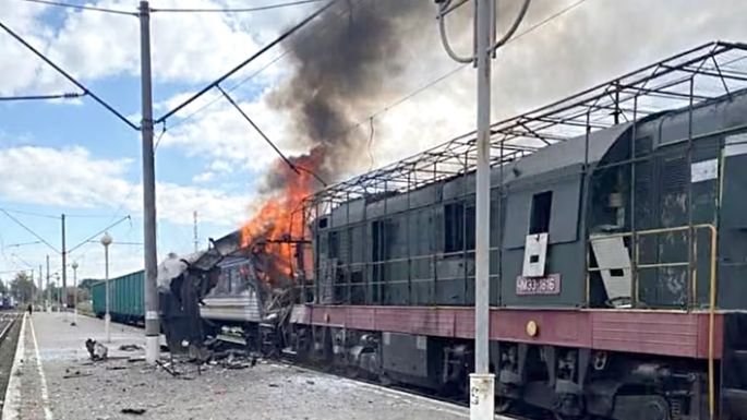 Rusia bombardeó una estación  de trenes en el este de Ucrania
