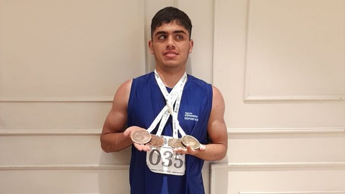Benjamín Pires sumó cuatro medallas en Mar del Plata