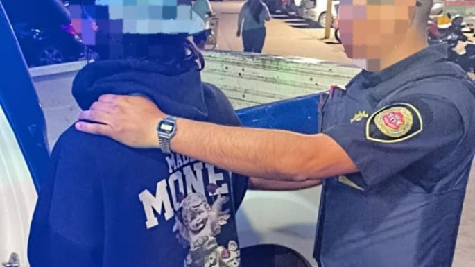 Robó una bebida alcohólica y comida en un supermercado