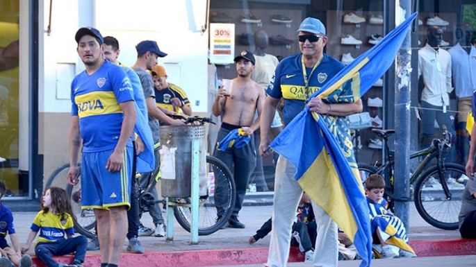 Hinchas de Boca festejaron en la ciudad