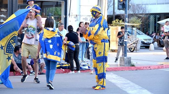 Hinchas de Boca festejaron en la ciudad