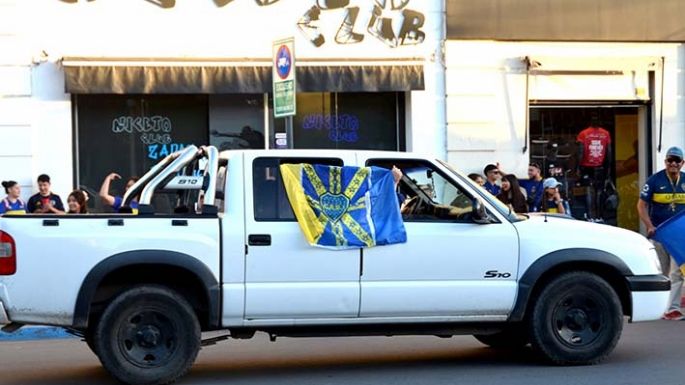 Hinchas de Boca festejaron en la ciudad