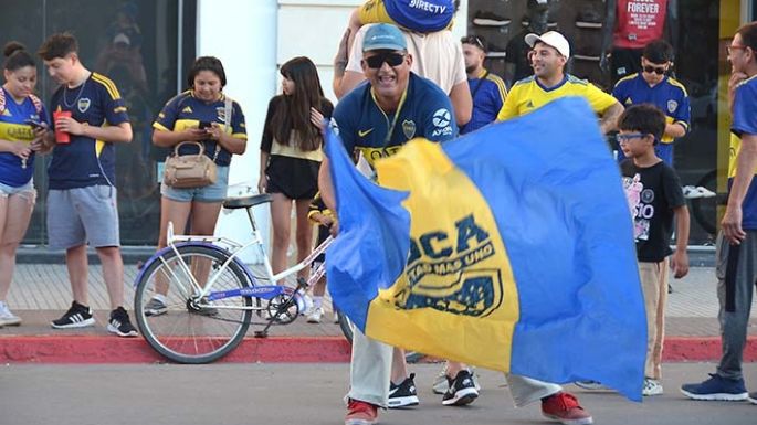 Hinchas de Boca festejaron en la ciudad