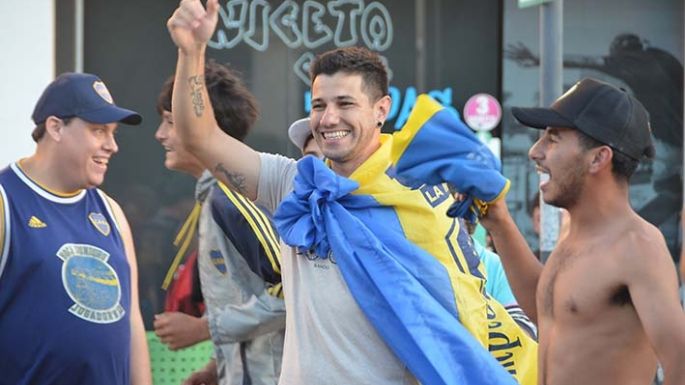 Hinchas de Boca festejaron en la ciudad