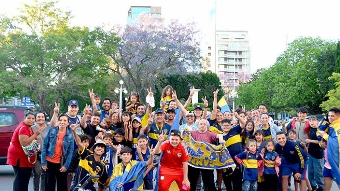 Hinchas de Boca festejaron en la ciudad