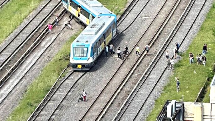 Se descarriló una formación del tren Sarmiento: diecinueve heridos