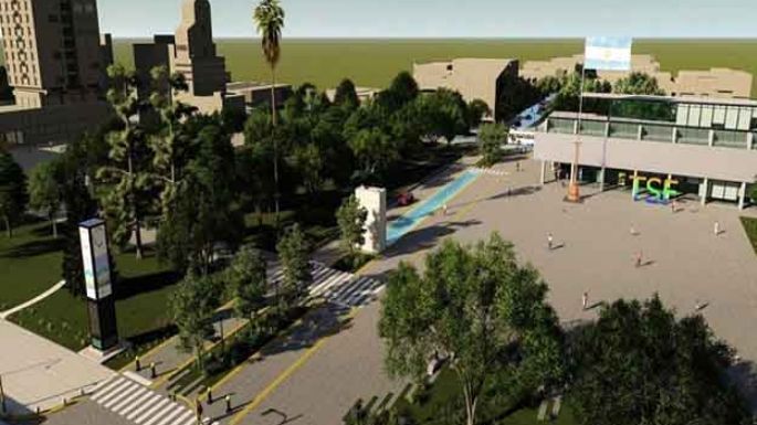 Habilitan obras de renovación de la Plaza  Cívica y la apertura de avenida Libertador