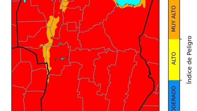 Rige un riesgo extremo de incendios forestales en Córdoba