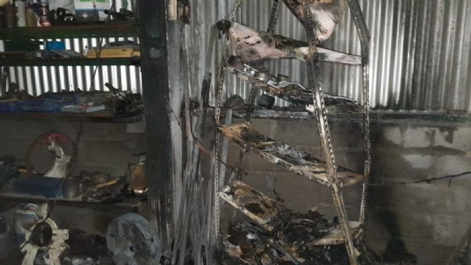 Incendio en un galpón rural: fuerte despliegue, pero sin mayores daños