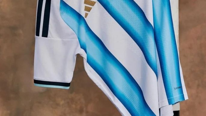 La AFA lanzó la nueva camiseta de la selección argentina