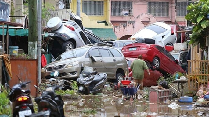 Un tifón arrasó Filipinas