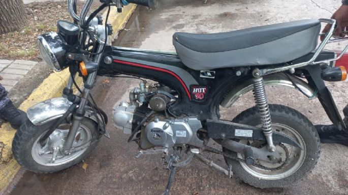 La Policía recuperó una motocicleta que había sido robada en 2019