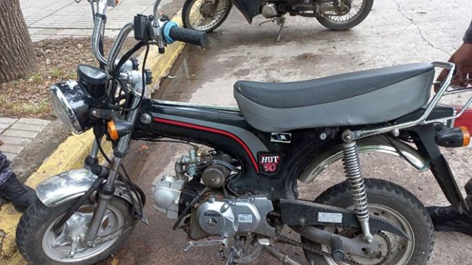 Recuperaron una motito robada en marzo de 2019