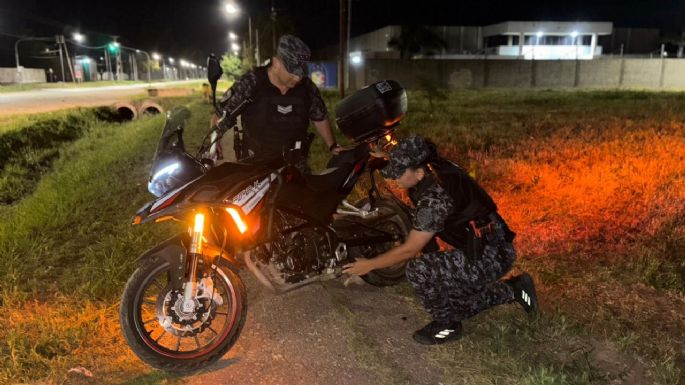 Circulaba con una ganzúa en una moto robada
