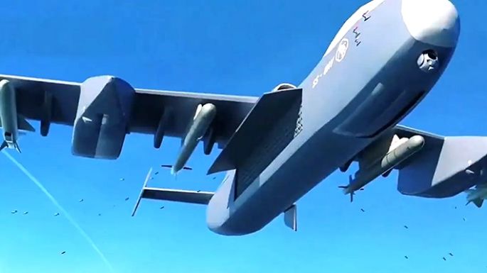 China y una aeronave capaz de desplegar drones suicidas