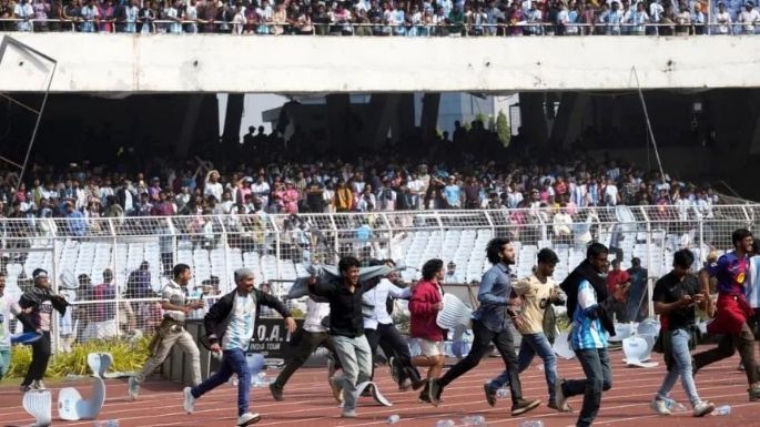 Escándalo con Messi en India: destrozos y detención al organizador