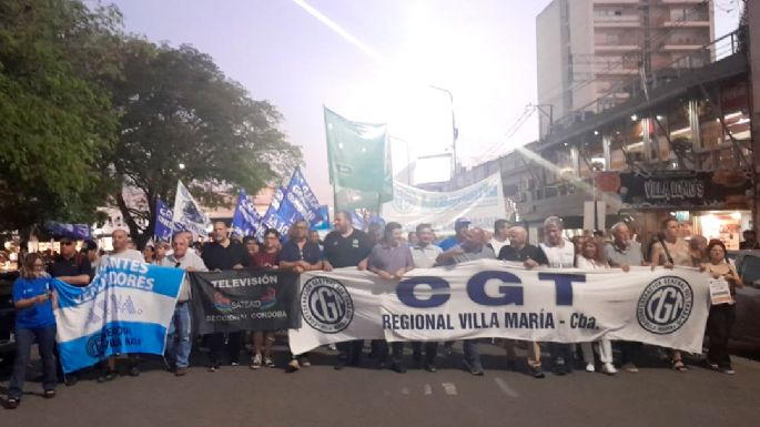 En Villa María se marchó contra la reforma laboral