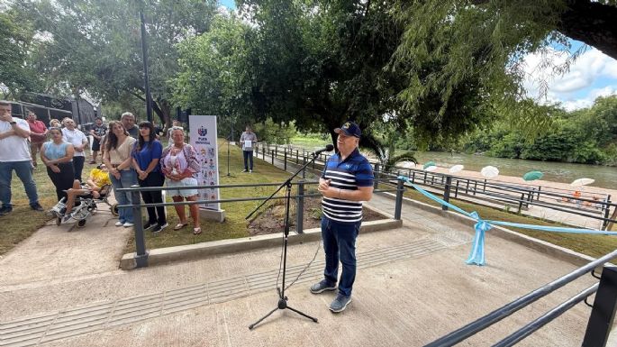 Inauguraron una playa inclusiva en barrio Santa Ana