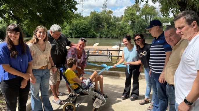 Inauguraron una playa inclusiva en barrio Santa Ana