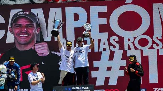 Matías Rossi, campeón con el equipo de Darío Ramonda