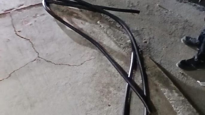 Tenía cables robados y un cuchillo: terminó detenido