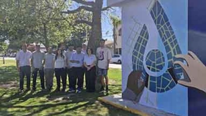 Inauguración del mural  “pincelada cooperativa”