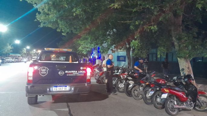 Retuvieron a 41 motos durante el fin de semana