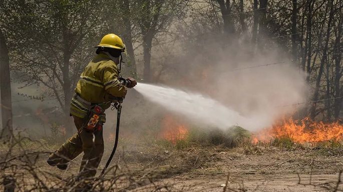 Riesgo extremo de incendios forestales en toda la provincia