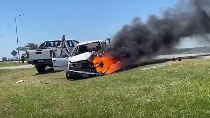 Villamarienses accidentados en uno de los accesos a Chilibroste