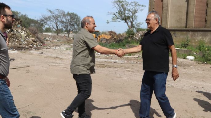 Comenzaron las tareas de limpieza del nuevo predio deportivo de Las Acacias