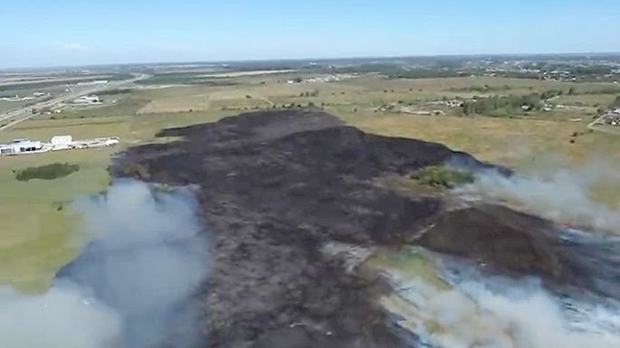 Ardieron 37 hectáreas en las afueras de la ciudad