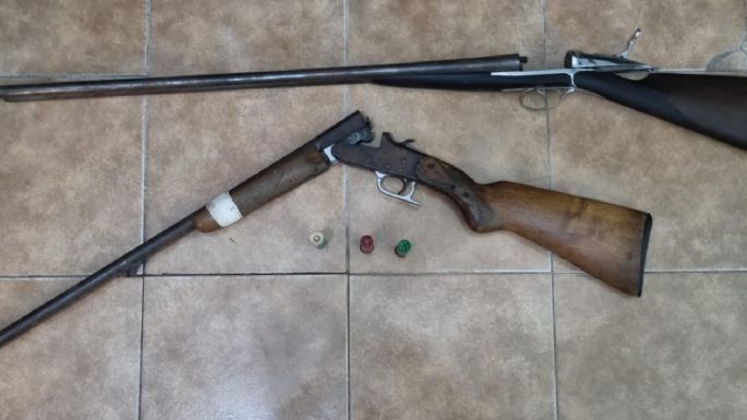 Allanamiento: secuestraron armas y detuvieron a un hombre