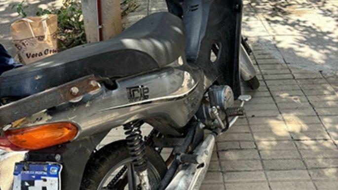 Intentó llevarse una moto