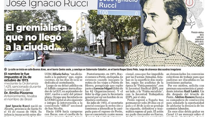 El gremialista que no llegó a la ciudad...