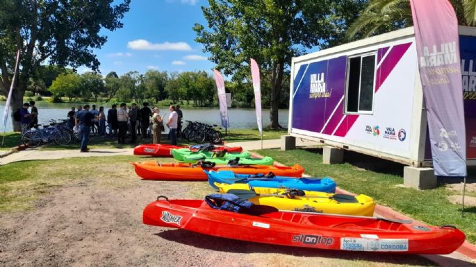 Disponen kayaks y bicicletas de uso gratuito para disfrutar el verano