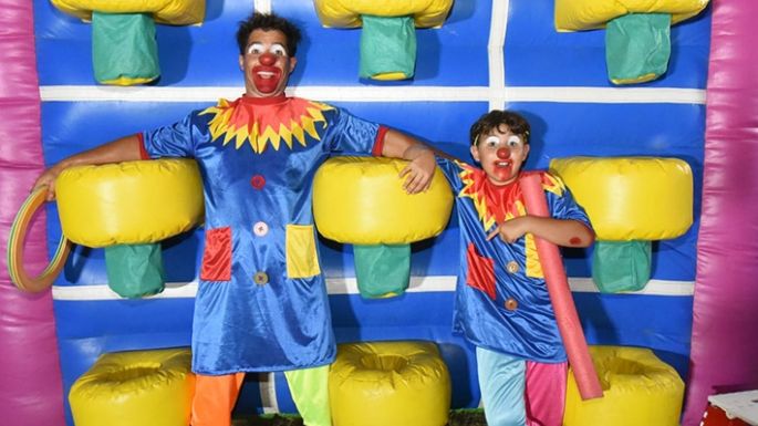 El payaso Pururú y Minipuru, una dupla local para dar risa