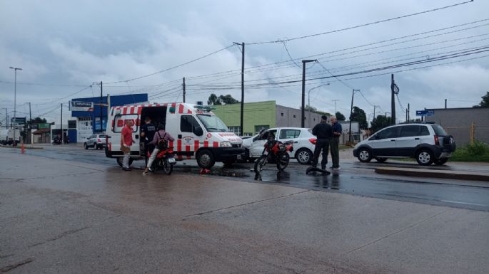 Un motociclista herido tras un choque en avenida Perón