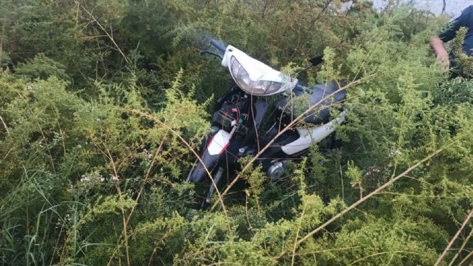 Encontraron una moto robada en un descampado