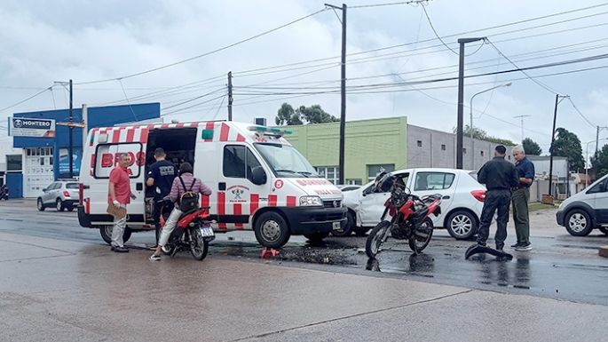 Motociclistas lesionados en tres accidentes viales
