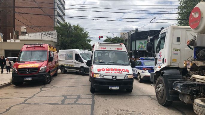 Trabajadores heridos en una obra de Villa María