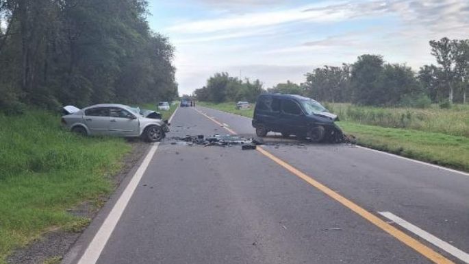 Dos personas fallecidas en un choque sobre Ruta 9