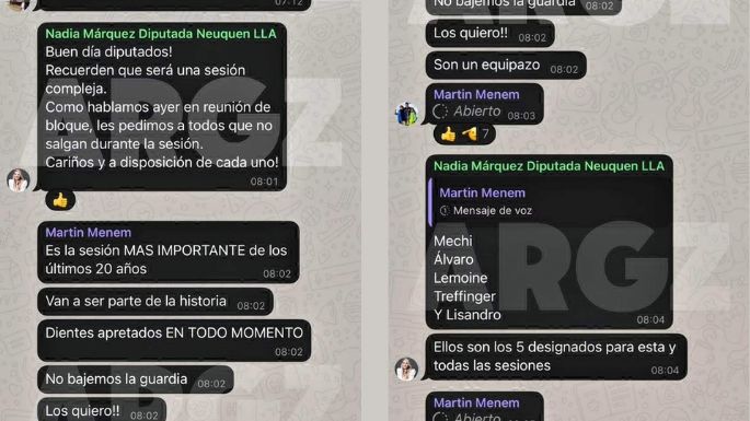 El audio de Menem: "Los quiero gritándome, nada pacífico"