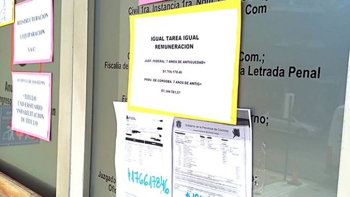 Judiciales descontentos
