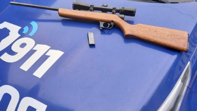 Amenazaron con una carabina  a una mujer en Villa Nueva