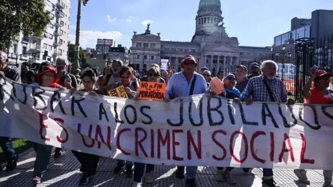 Tensión en una nueva marcha de jubilados