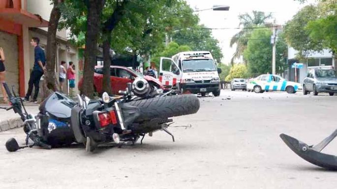 Siete motociclistas resultaron heridos durante la madrugada