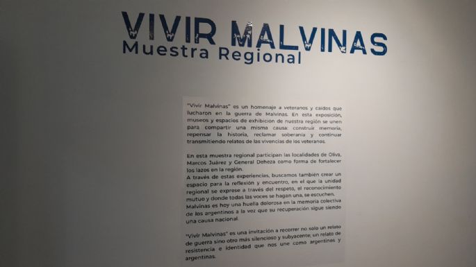 Inauguraron un mural alegórico y la muestra Vivir Malvinas 