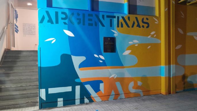 Inauguraron un mural alegórico y la muestra Vivir Malvinas 