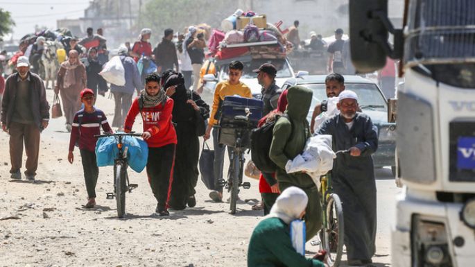 Israel ordenó una evacuación masiva en Rafah y recrudece  la ofensiva en la Franja de Gaza