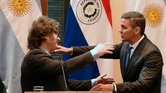 Milei viajó a Paraguay